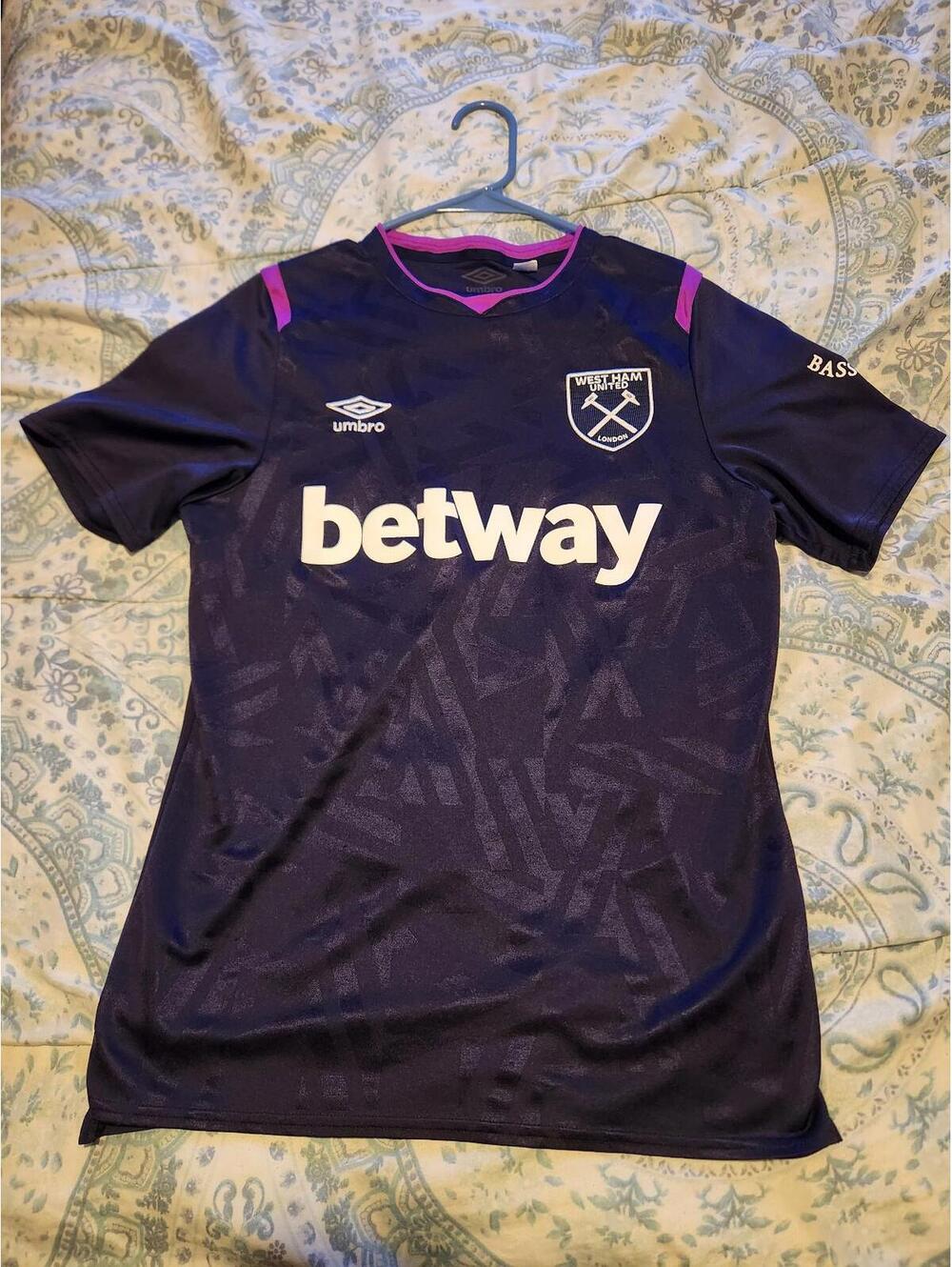West Ham 2019/2020 England Third Soccer Jersey Size M